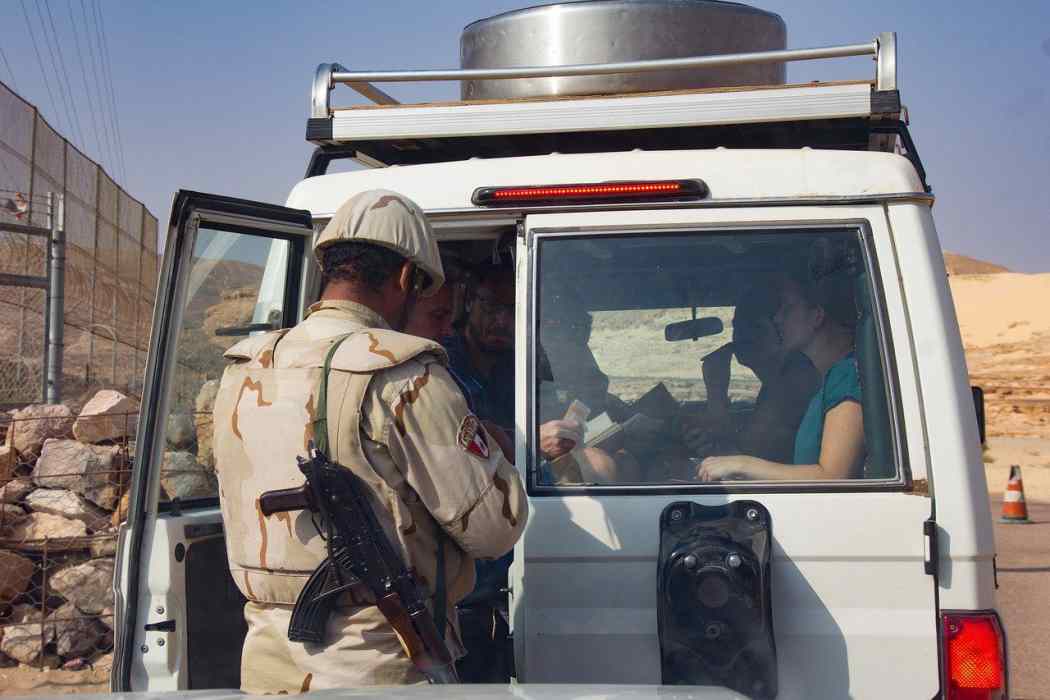 Ägypten Sicherheit Grenze Kontrolle Border Controll