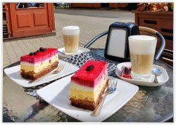 Polenmarkt Hohenwutzen Kuchen im Cafe
